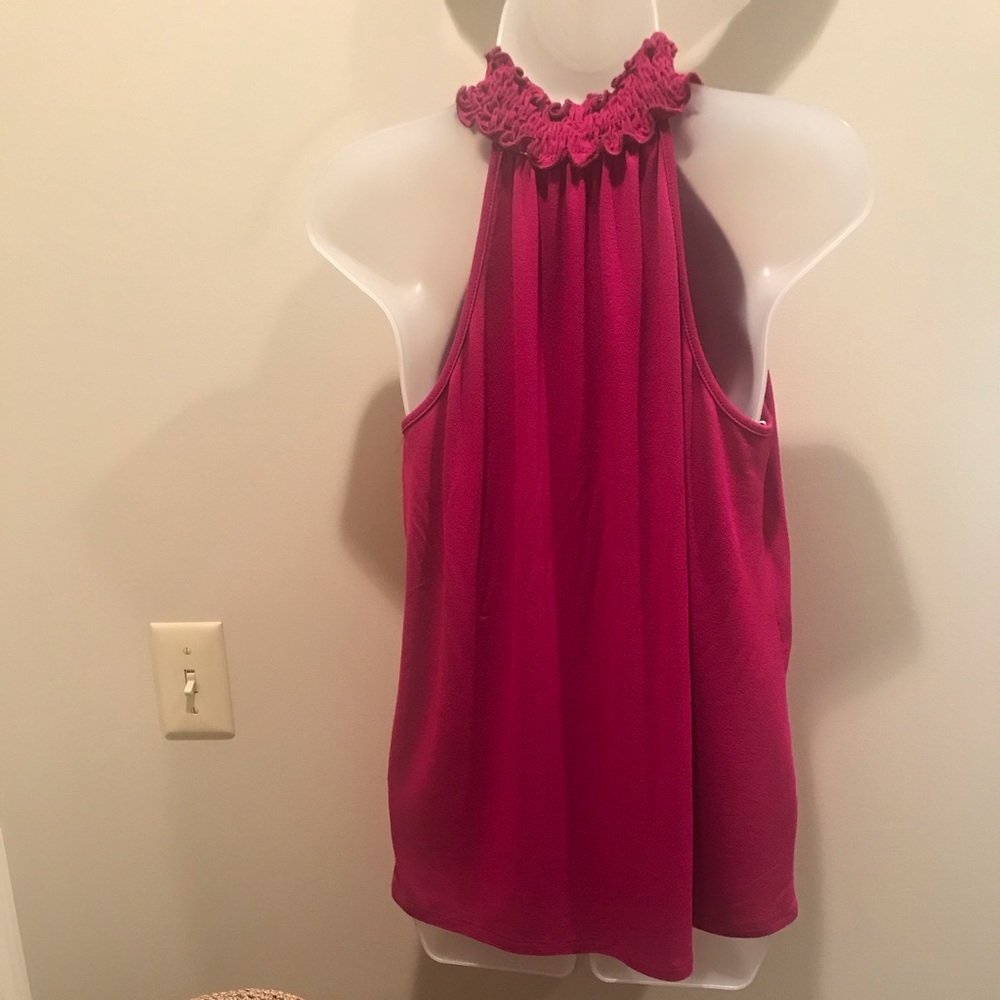 KIM & CAMI Magenta Key Hole Tank Size Large - Picture 2 of 4